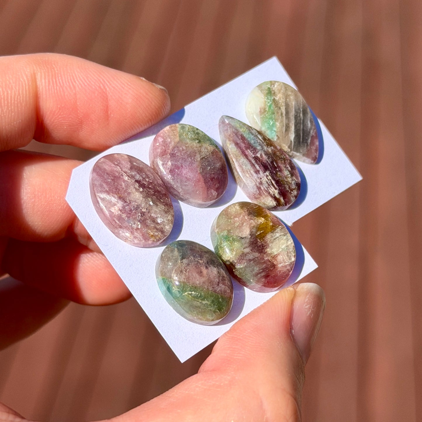 Tourmaline Cabochon Smooth (with Chatoyance) - Choose your Stone (W2)