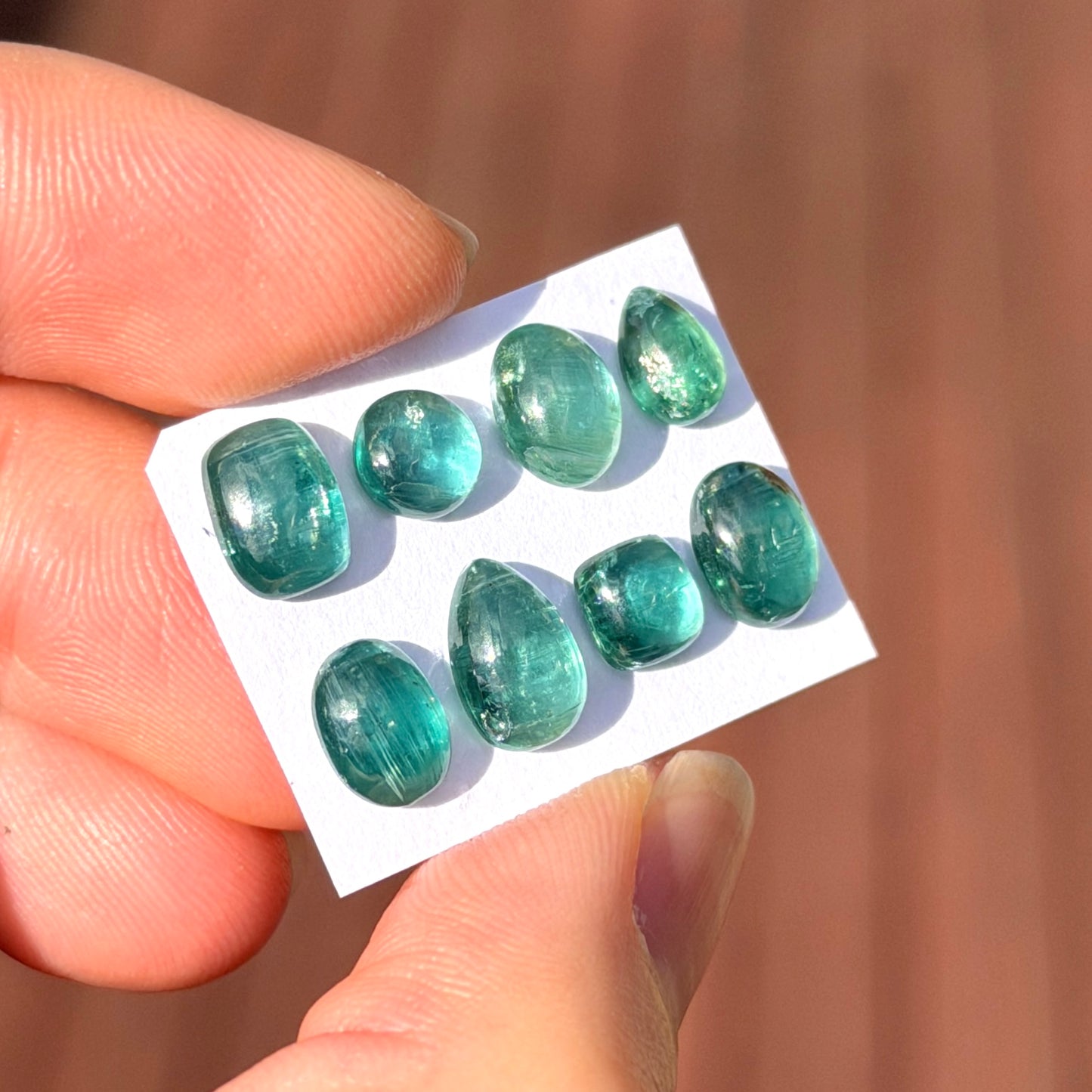 Emerald Green Kyanite Cabochon Smooth - Choose your Stone (W9)