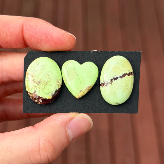 Australian Lemon Chrysoprase Cabochon Smooth - Choose your Stone (W17)