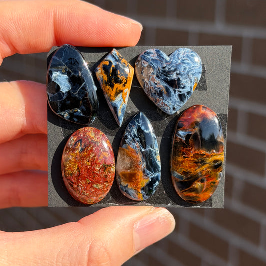 Blue/Red/Golden Pietersite Cabochon Smooth - Choose your Stone (W5)