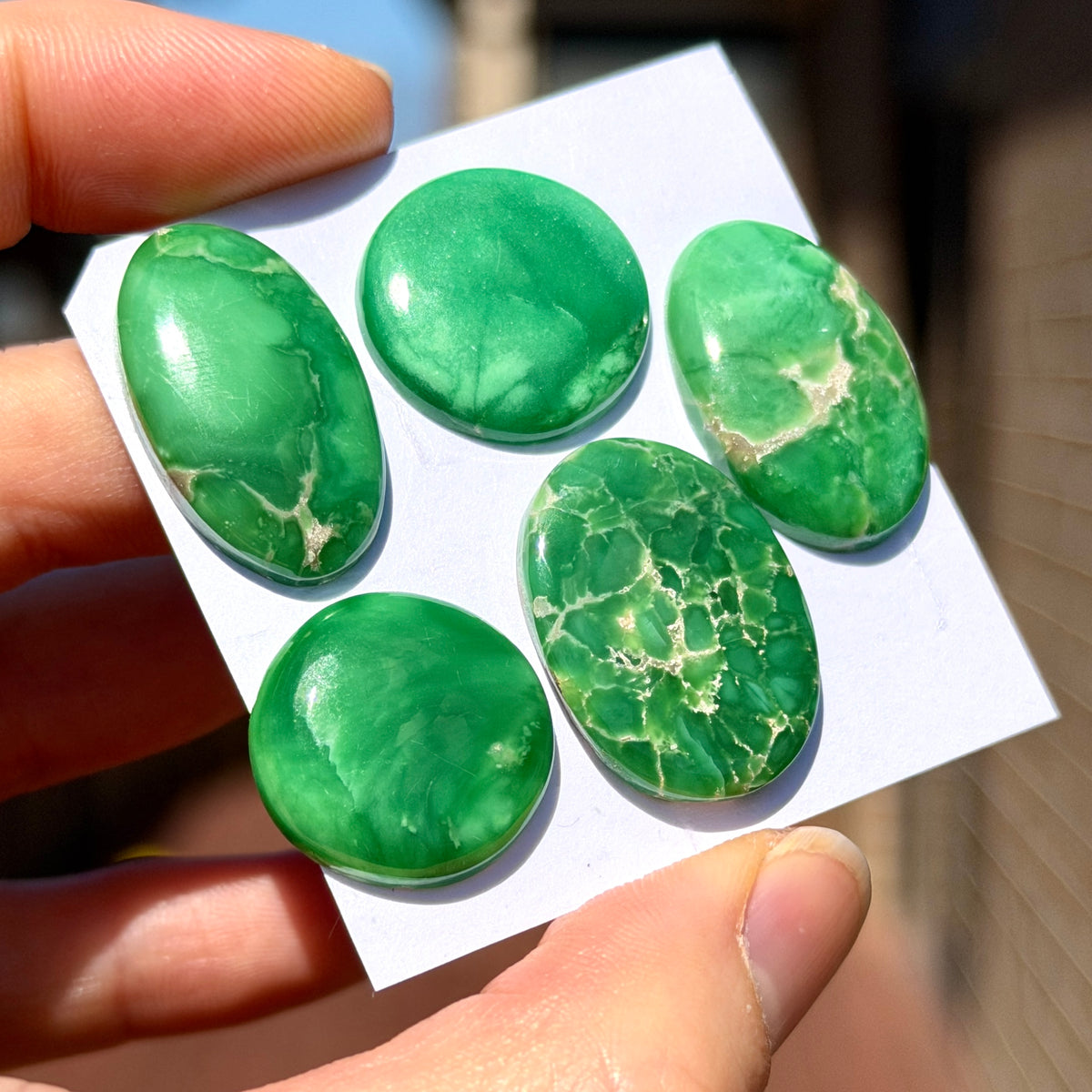 18-25mm Australian Variscite Cabochon Smooth - Choose your Stone (W14-B)