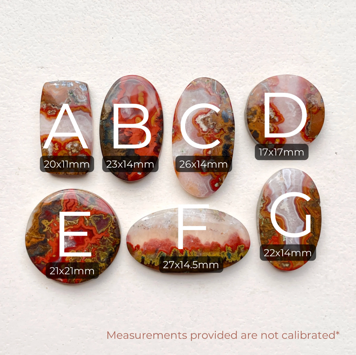 Moroccan Seam Agate Cabochon Smooth - Choose your Stone (W2)