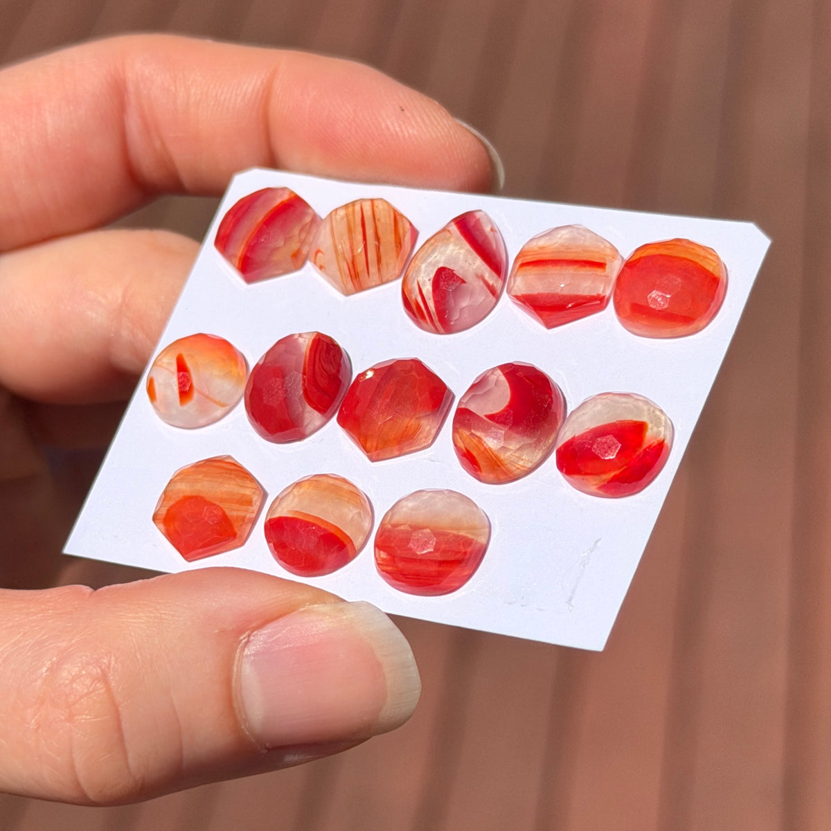 Lake Superior Agate Cabochon Honeycomb cut - Choose your Stone (W17)