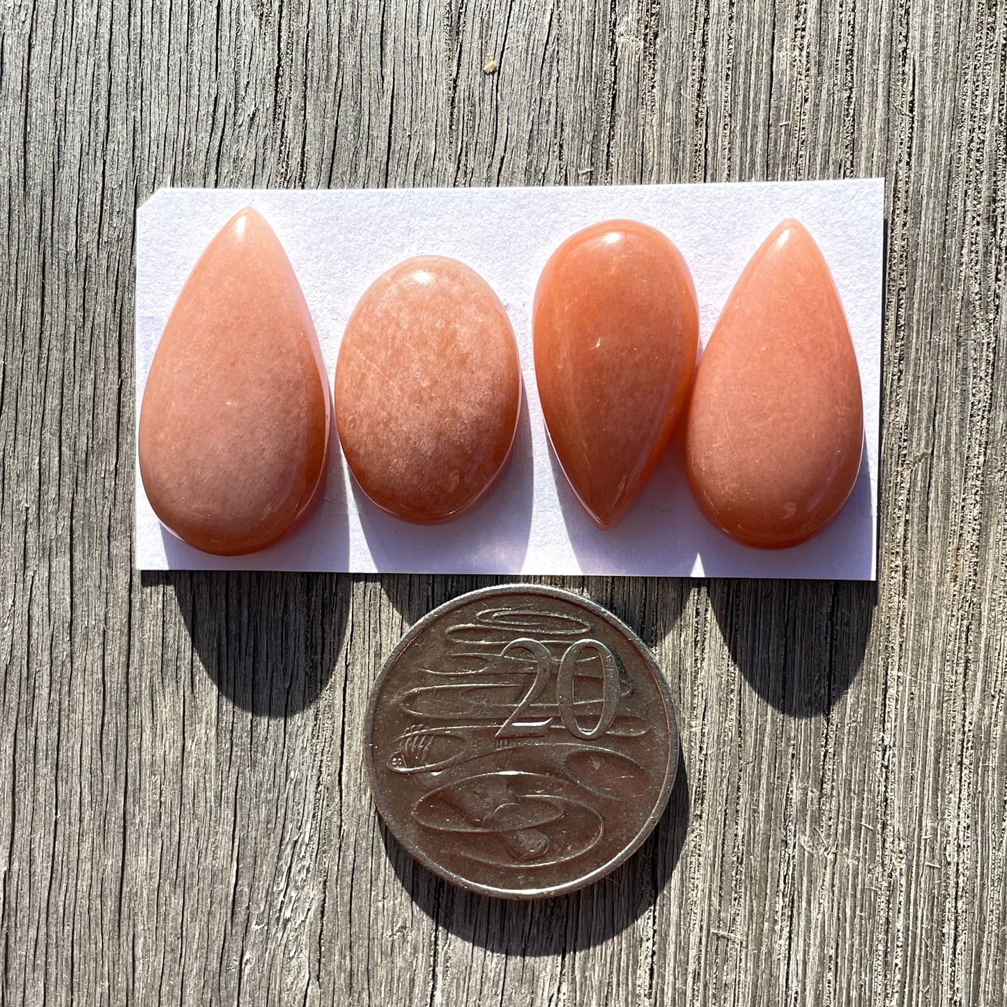 Peach Moonstone Cabochon Smooth  - Choose your Stone (W4)