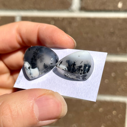 Dendritic Opal Cabochon Smooth - Choose your Stone (W6)