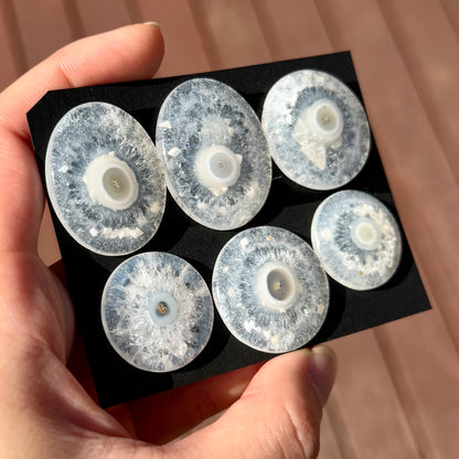 Single-eye Orbicular Solar Quartz Cabochon Smooth - Choose your Stone (E9)
