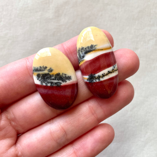 *Rare* Dendritic Australian Mookaite Cabochon - Choose your Stone (W11)