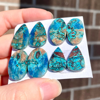 Shattuckite Cabochon Pairs Smooth - Choose your Pair (W2)