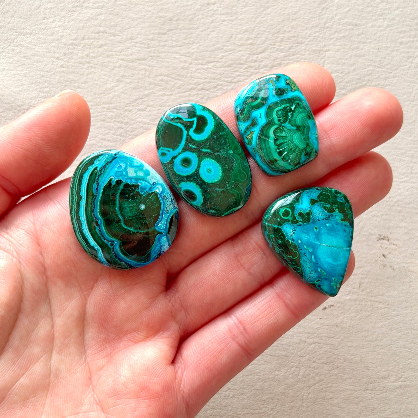 Malachite Chrysocolla Cabochon Smooth - Choose your Stone (W5-A)