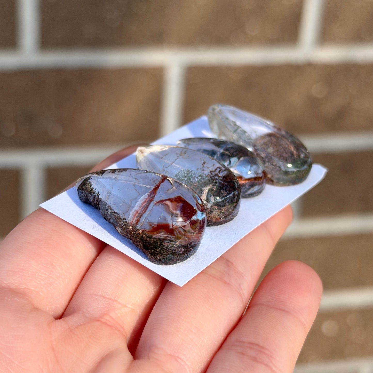 Garden Quartz Cabochon, Raw Back - Choose your Stone (W5)