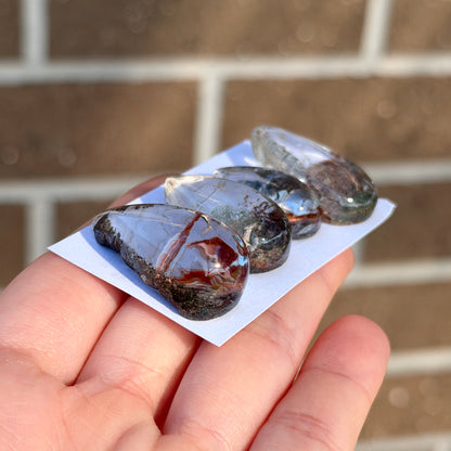 Garden Quartz Cabochon, Raw Back - Choose your Stone (W5)