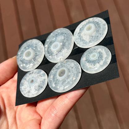 Single-eye Orbicular Solar Quartz Cabochon Smooth - Choose your Stone (E9)
