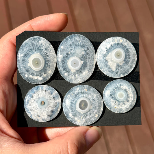 Single-eye Orbicular Solar Quartz Cabochon Smooth - Choose your Stone (E9)