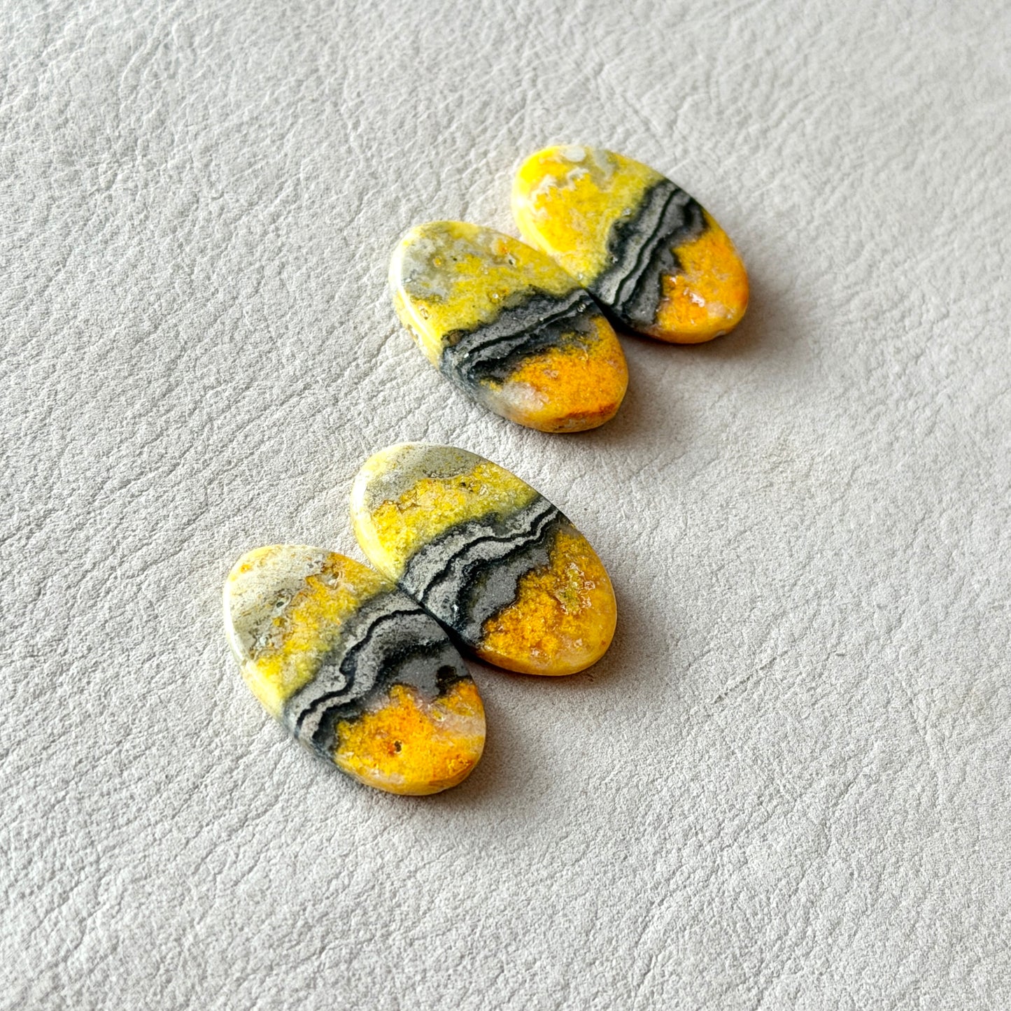 Bumbleebee Jasper Cabochon Pairs - Choose your Pair (W3)