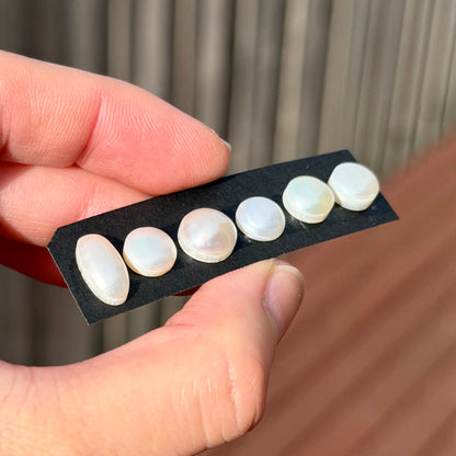 8-12mm Freshwater Pearl Cabochon Smooth - Choose your Stone (W4)