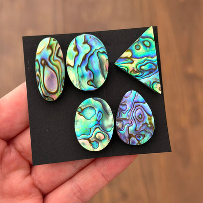 Abalone Paua Shell (Iridescent) Cabochon Smooth - Choose your Stone (W17)