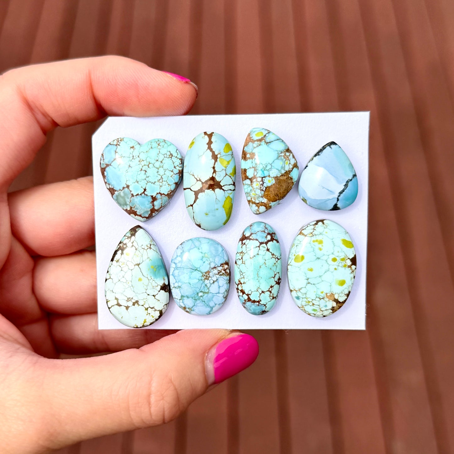 16-26mm Sand Hill Turquoise Cabochon Smooth (Backed) - Choose your Stone (W9)