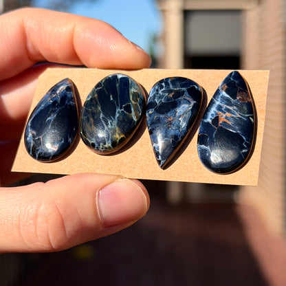 25-31mm Blue Pietersite Cabochon Smooth - Choose your Stone (W6)