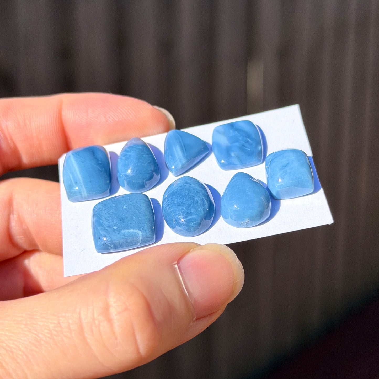 Mini Owyhee Blue Opal Cabochon Smooth - Choose your Stone (W15)