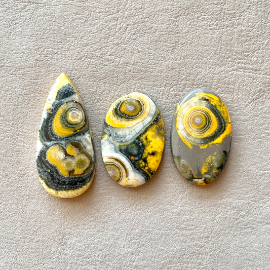 Orbicular Bumblebee Jasper Cabochon Smooth - Choose your Stone