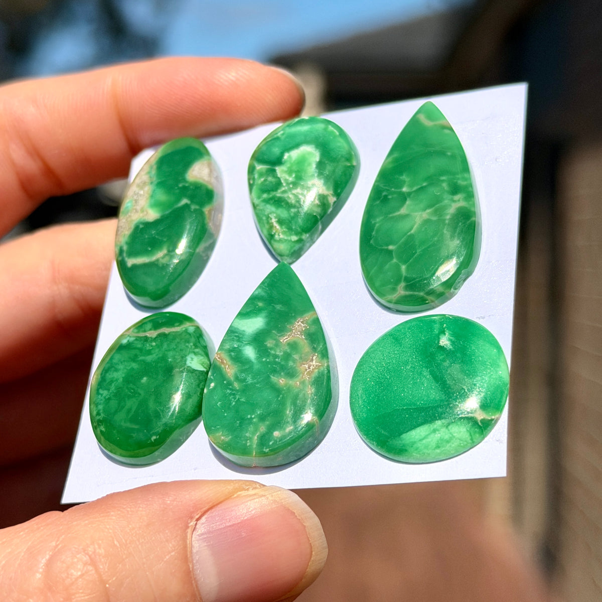 18-32mm Australian Variscite Cabochon Smooth - Choose your Stone (W14)
