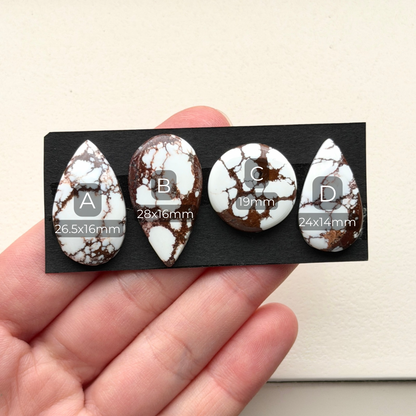 19-28mm Wild Horse Magnesite Cabochon Smooth - Choose your Stone (W14)