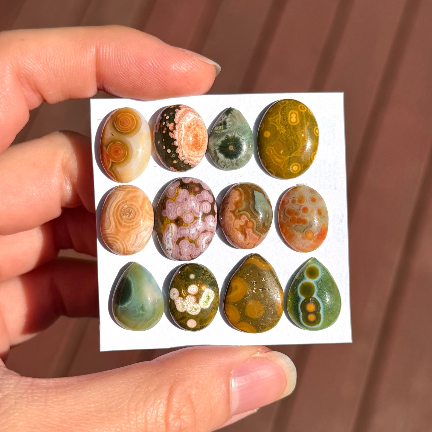 13-18mm Ocean Jasper Cabochon Smooth - Choose your Stone (W10)
