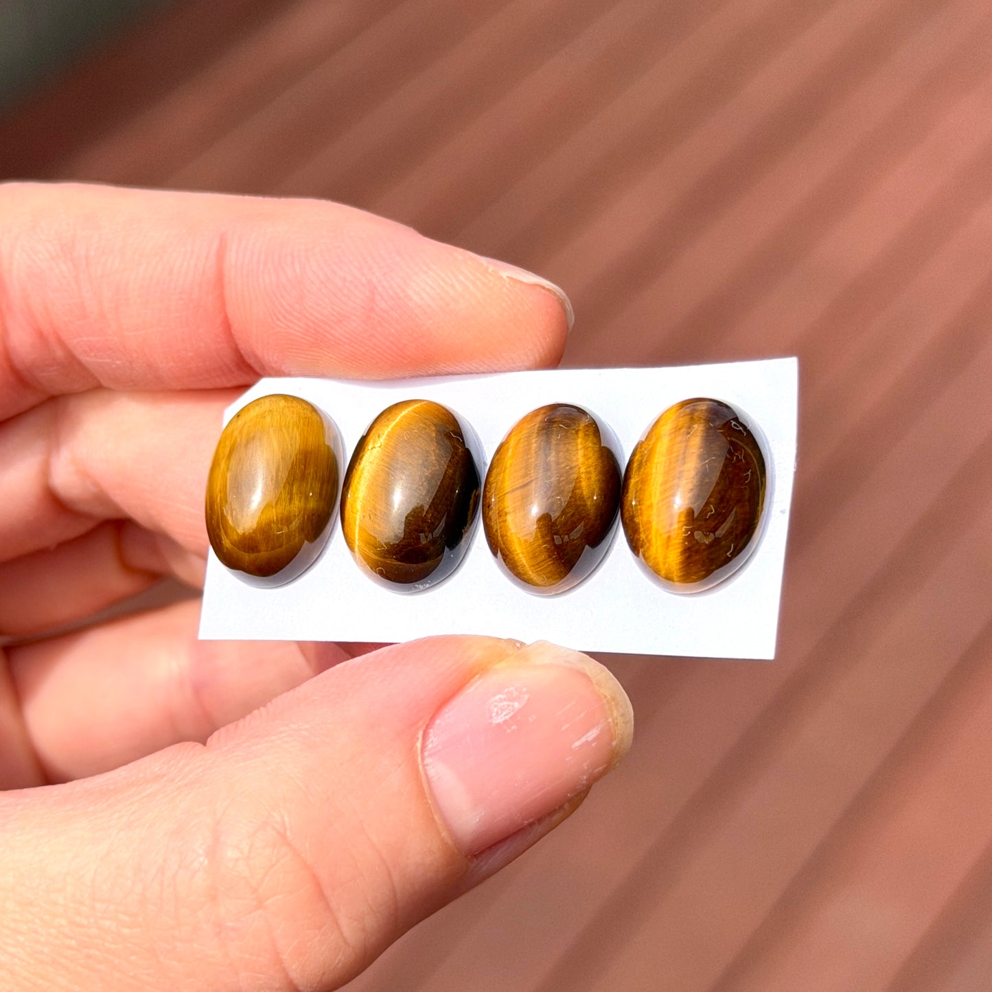 Tiger's Eye Oval Cabochon - 14x10mm - Choose your Stone (W7)