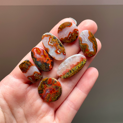 Moroccan Seam Agate Cabochon Smooth - Choose your Stone (W2)