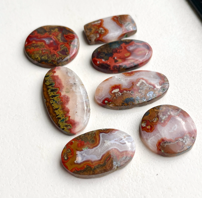 Moroccan Seam Agate Cabochon Smooth - Choose your Stone (W2)