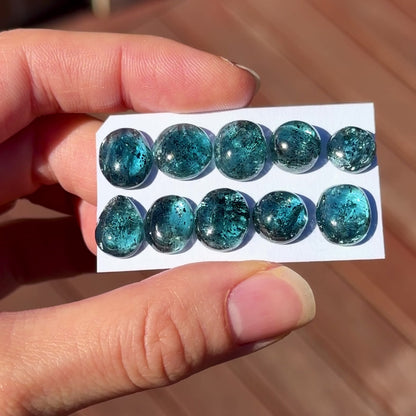 Teal Moss Kyanite (High Dome) Cabochon Smooth - Choose your Stone (W5)