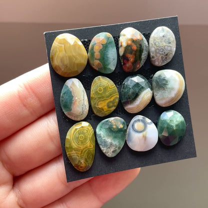 Ocean Jasper Cabochon Rose cut - Choose your Stone (W4)