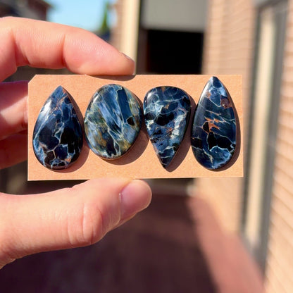 25-31mm Blue Pietersite Cabochon Smooth - Choose your Stone (W6)