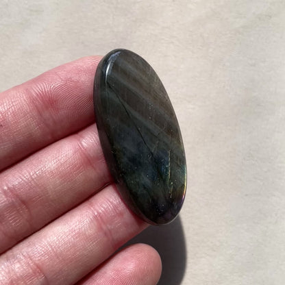 OOAK Purple/Pink Finland Spectrolite/Labradorite Oval Cabochon - 43.5mm x 19mm - E18