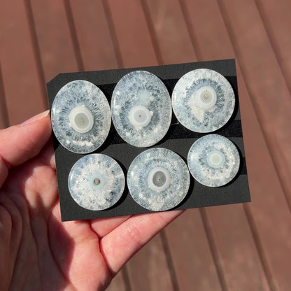 Single-eye Orbicular Solar Quartz Cabochon Smooth - Choose your Stone (E9)