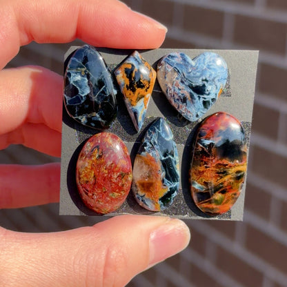Blue/Red/Golden Pietersite Cabochon Smooth - Choose your Stone (W5)