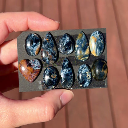 16-25mm Blue/Golden Pietersite Cabochon Smooth - Choose your Stone (W7)