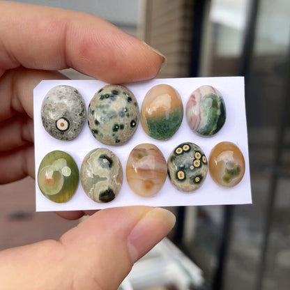 12-16mm Ocean Jasper Oval Cabochon Smooth - Choose your Stone (W3)