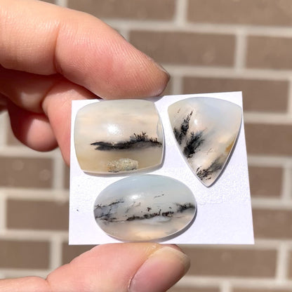 Dendritic ‘Scenic’ Peruvian Opal Cabochon Smooth - Choose your Stone (W10)